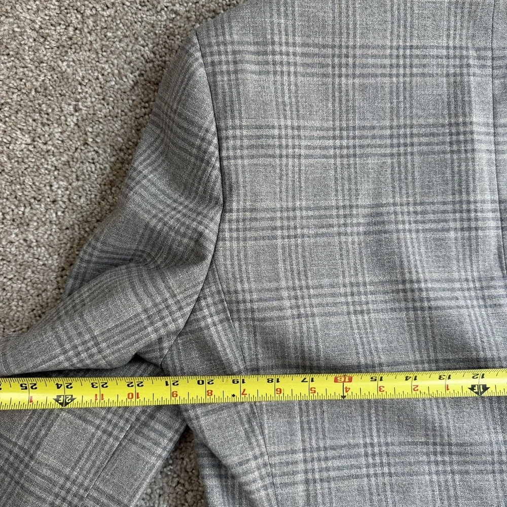 Lauren Ralph Lauren Blazer Mens 42R Gray Plaid Tweed 2 Button Sport Coat Jacket